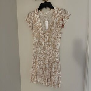 NWT Poupette St Barth Rachel Smocked Mini Dress